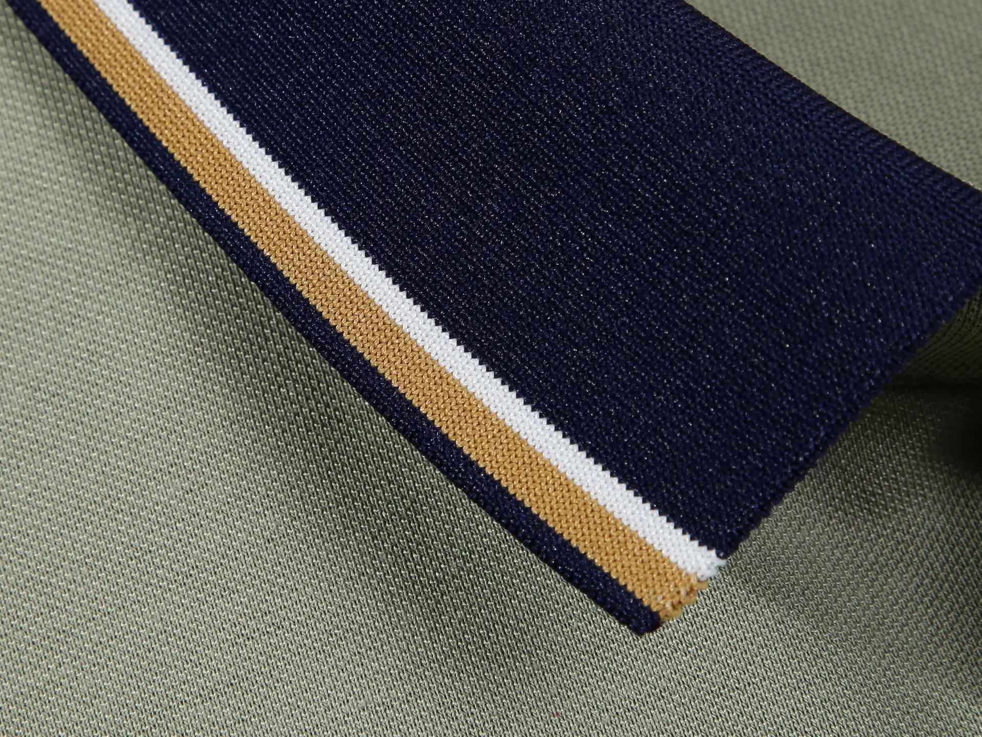 Men's Light Blue Polo Shirt with Black Trim — feature 3
