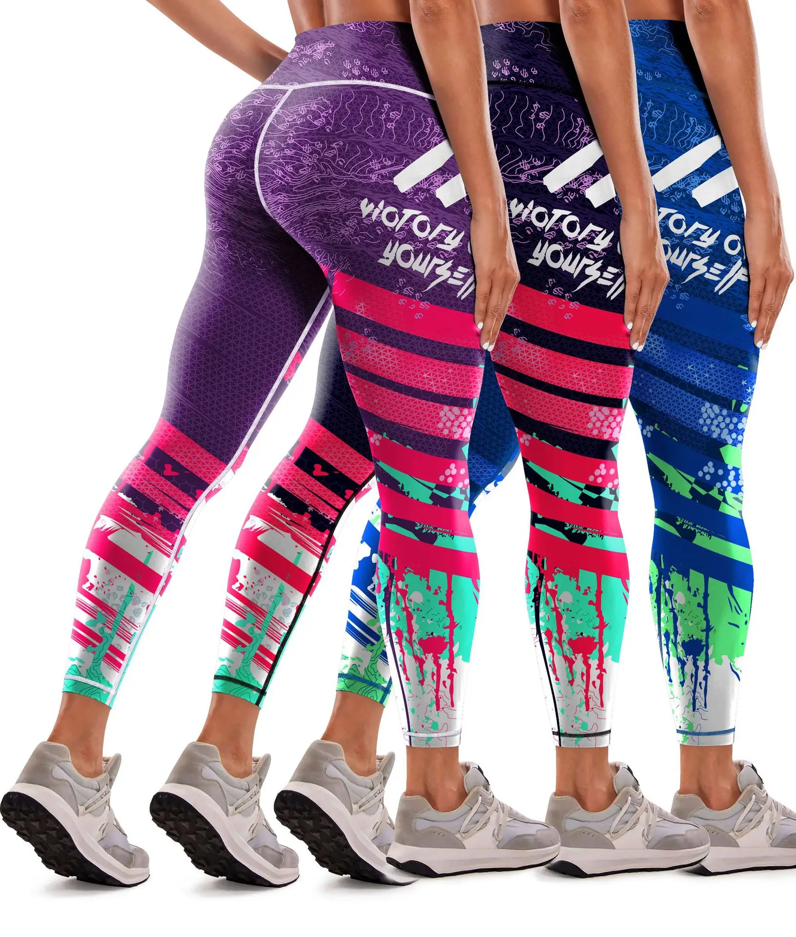 Women Printed Yoga Pants High Waist Printed Sports Leggings — feature 11