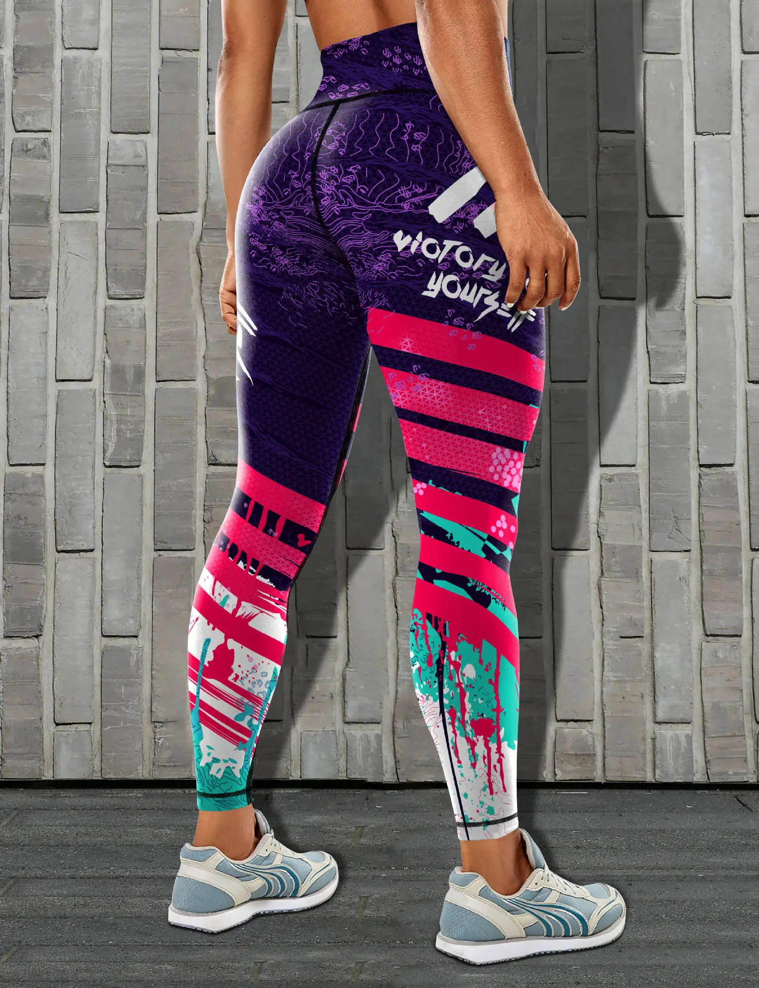Women Printed Yoga Pants High Waist Printed Sports Leggings — feature 17
