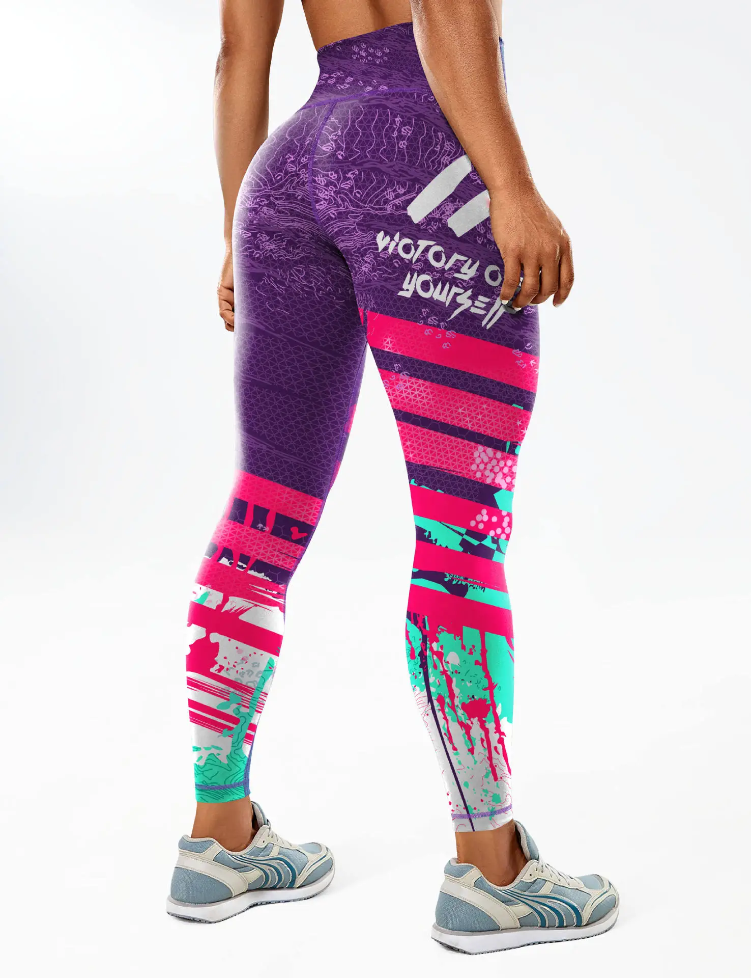 Women Printed Yoga Pants High Waist Printed Sports Leggings — feature 28