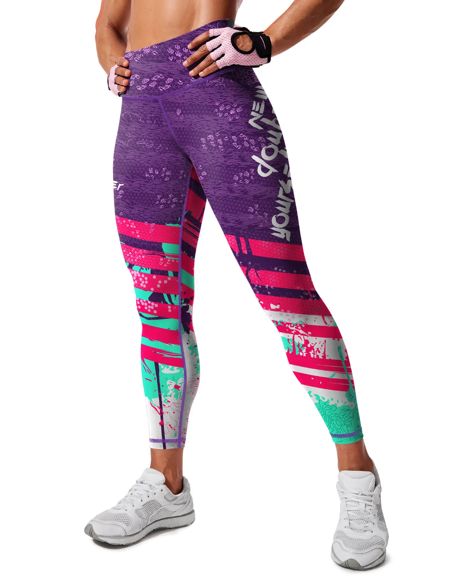 Women Printed Yoga Pants High Waist Printed Sports Leggings — feature 31