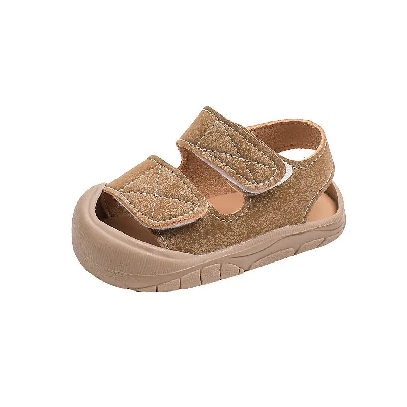Anti-Collision Toddler Sandals White Beige 1-3Yrs - Image 19