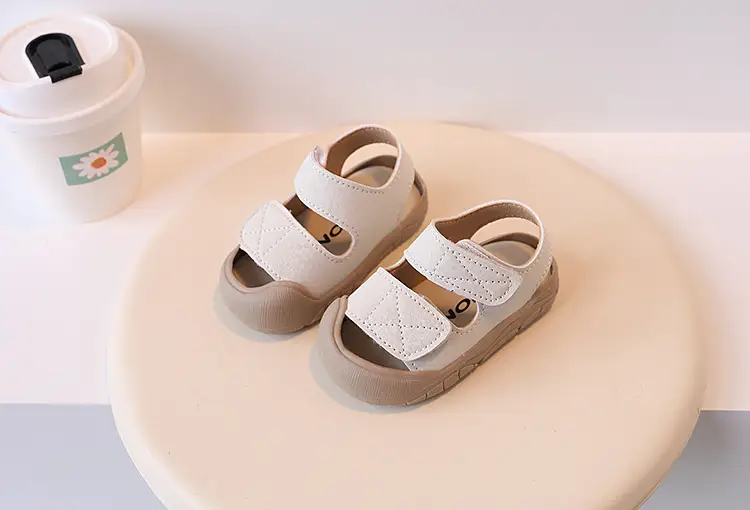 Anti-Collision Toddler Sandals White Beige 1-3Yrs β feature 11