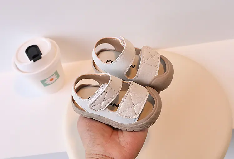 Anti-Collision Toddler Sandals White Beige 1-3Yrs β feature 13