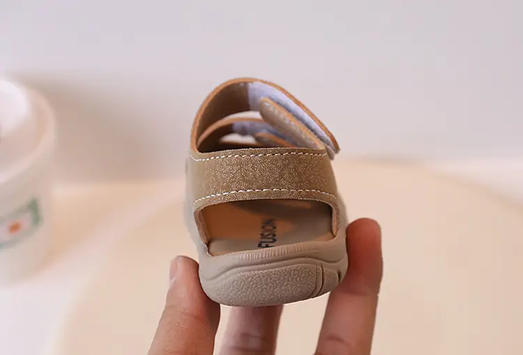 Anti-Collision Toddler Sandals White Beige 1-3Yrs β feature 15