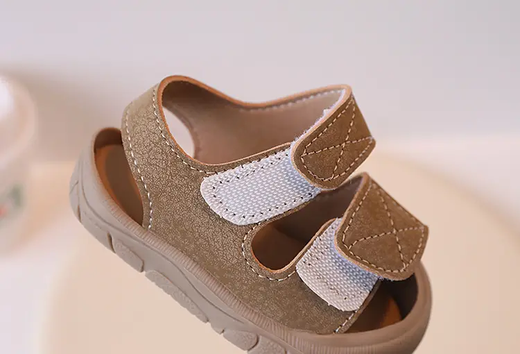 Anti-Collision Toddler Sandals White Beige 1-3Yrs β feature 19