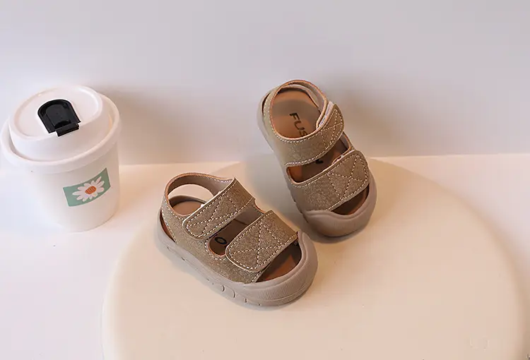 Anti-Collision Toddler Sandals White Beige 1-3Yrs β feature 7