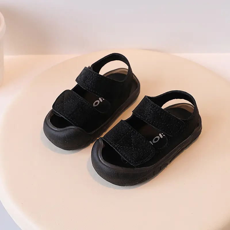Anti-Collision Toddler Sandals White Beige 1-3Yrs - Image 2