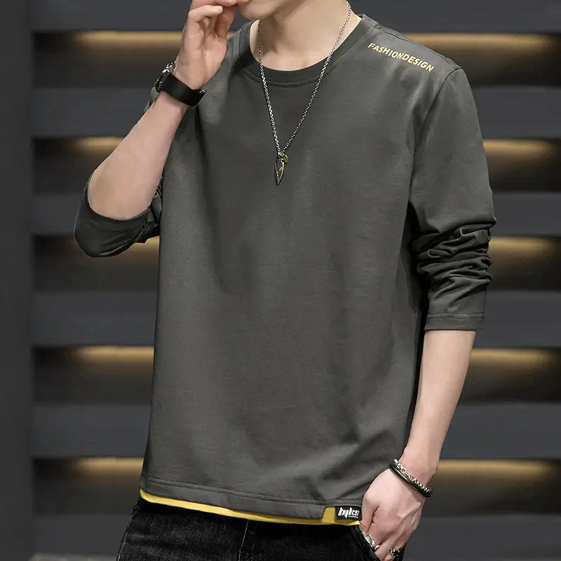 Men Grey Graphic Print T-Shirt Short Sleeve Pure Cotton 2024 - Image 19