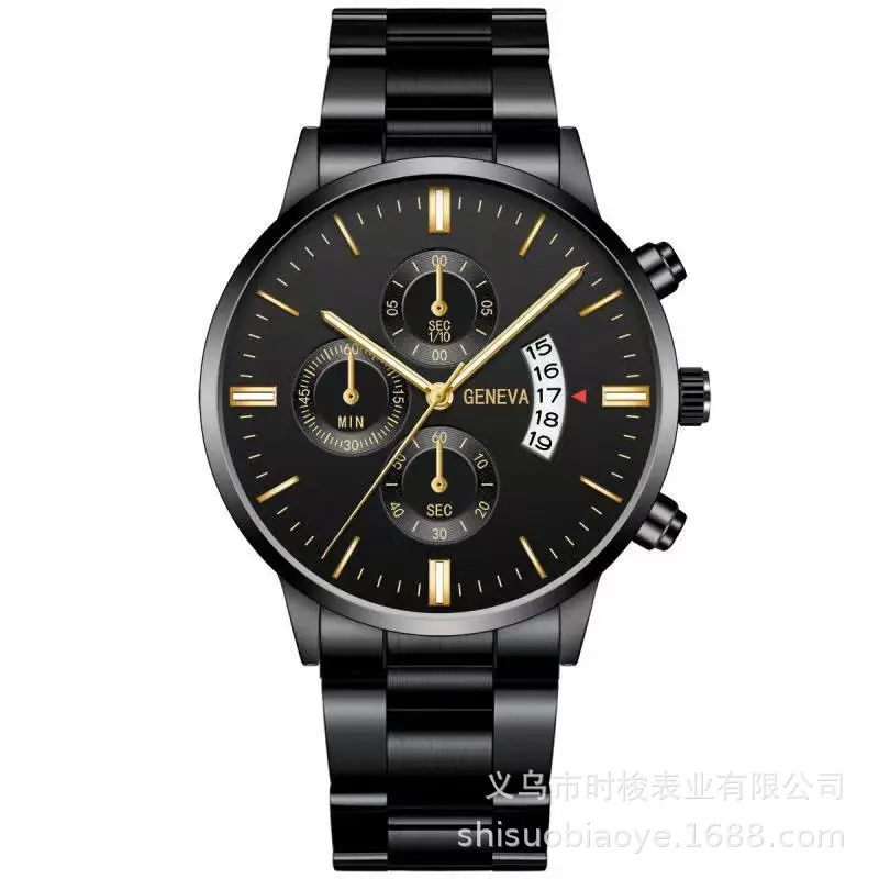 3 Point Calendar Black Gold