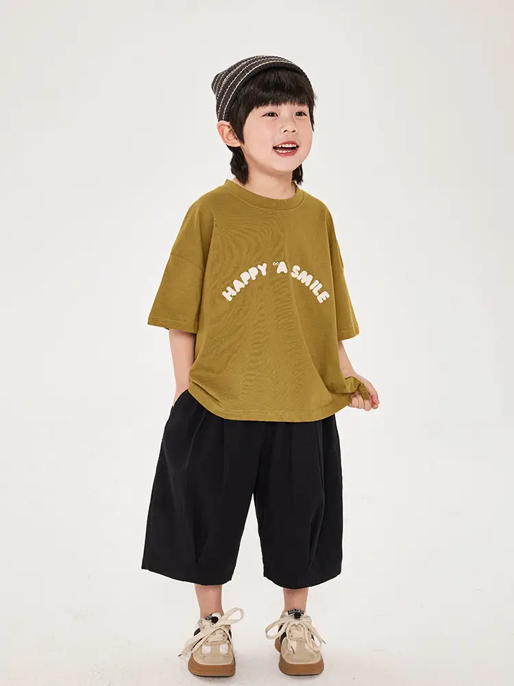 Boys T-Shirt Short Sleeve Pure Cotton Summer Loose Fit - Image 4