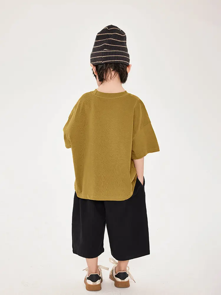 Boys T-Shirt Short Sleeve Pure Cotton Summer Loose Fit - Image 5