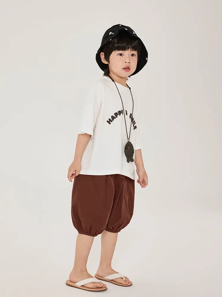 Boys T-Shirt Short Sleeve Pure Cotton Summer Loose Fit - Image 6