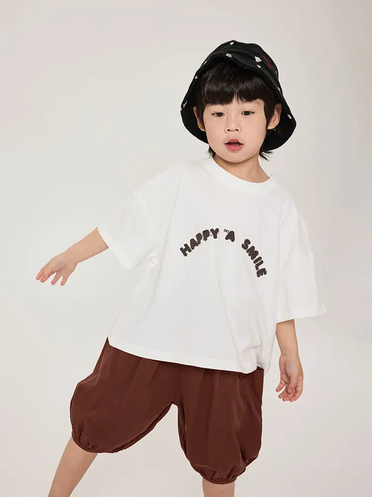 Boys T-Shirt Short Sleeve Pure Cotton Summer Loose Fit - Image 7