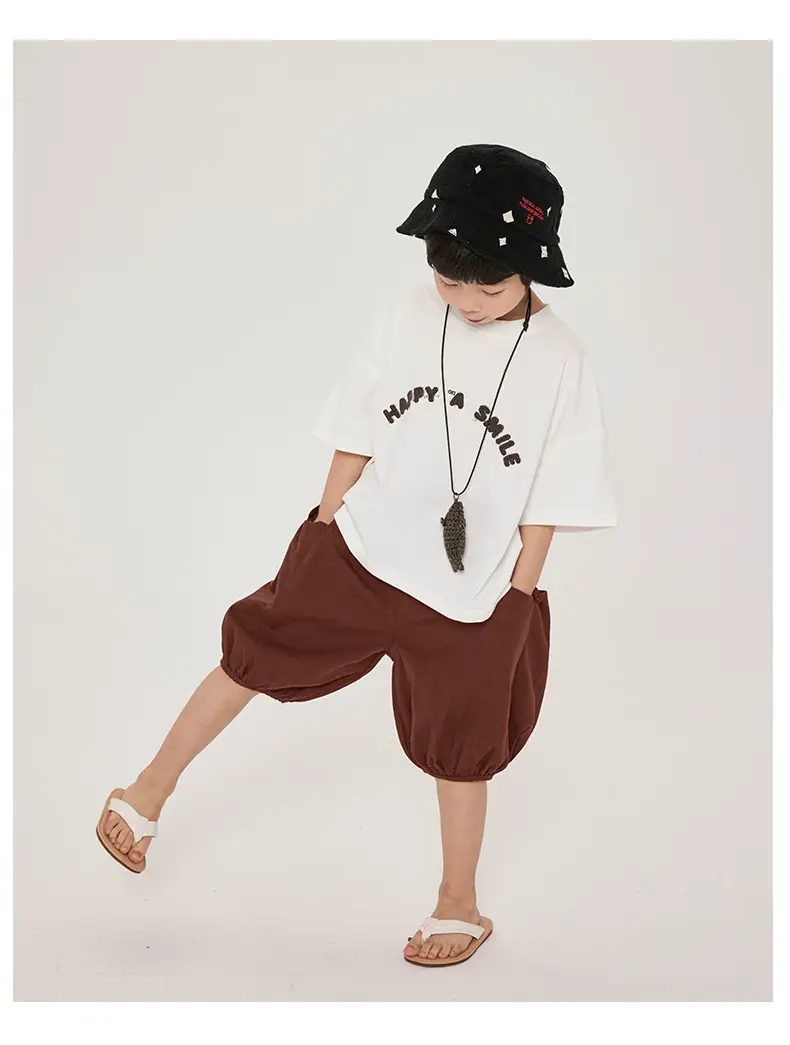 Boys T-Shirt Short Sleeve Pure Cotton Summer Loose Fit — feature 15