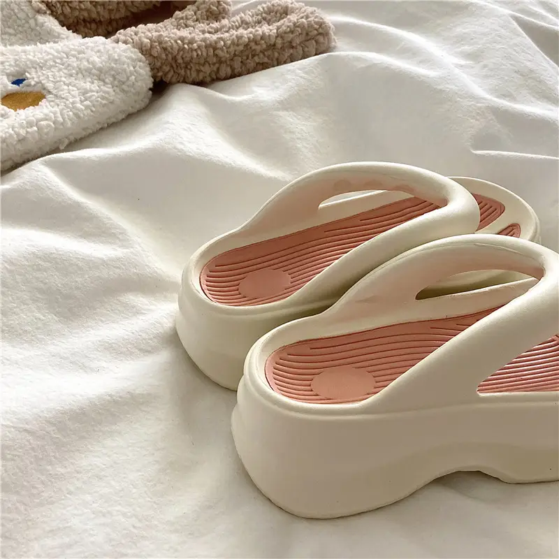 Thick Bottom Height Increasing Internet Popular Instagram Style Flip-Flops Women's Summer EVA Soft Bottom All-Match Outfit Beach Sandals and Slippers for Holiday — feature 14
