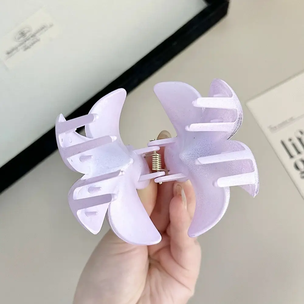 Plumeria Hair Clips for Women Ruffled Edges — feature 12