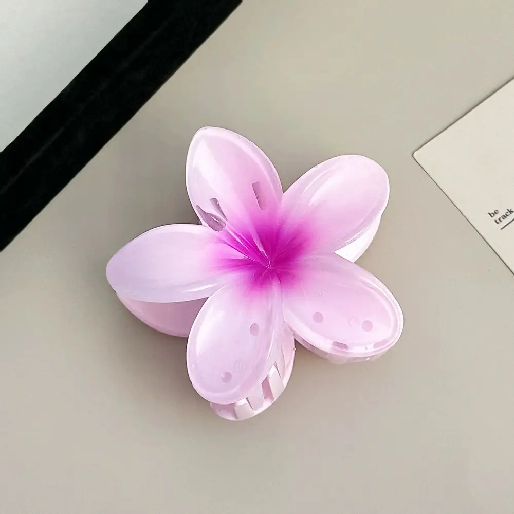Plumeria Hair Clips for Women Ruffled Edges — feature 19