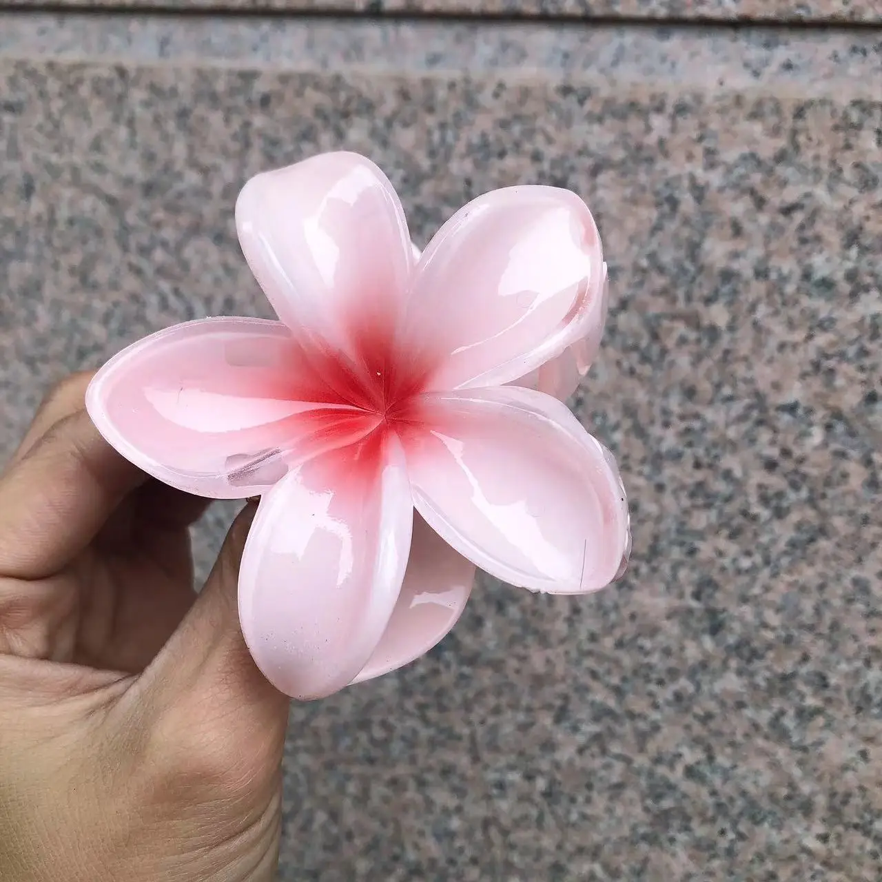 Plumeria Hair Clips for Women Ruffled Edges — feature 24
