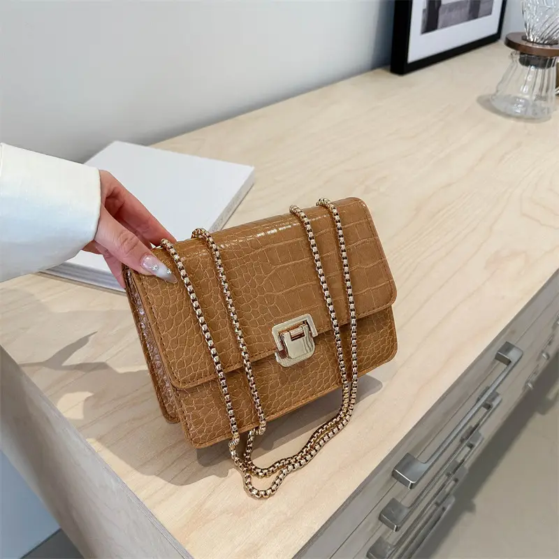 Elegant Latch Chain Crossbody Bag Women 2024 Spring Summer - Image 7