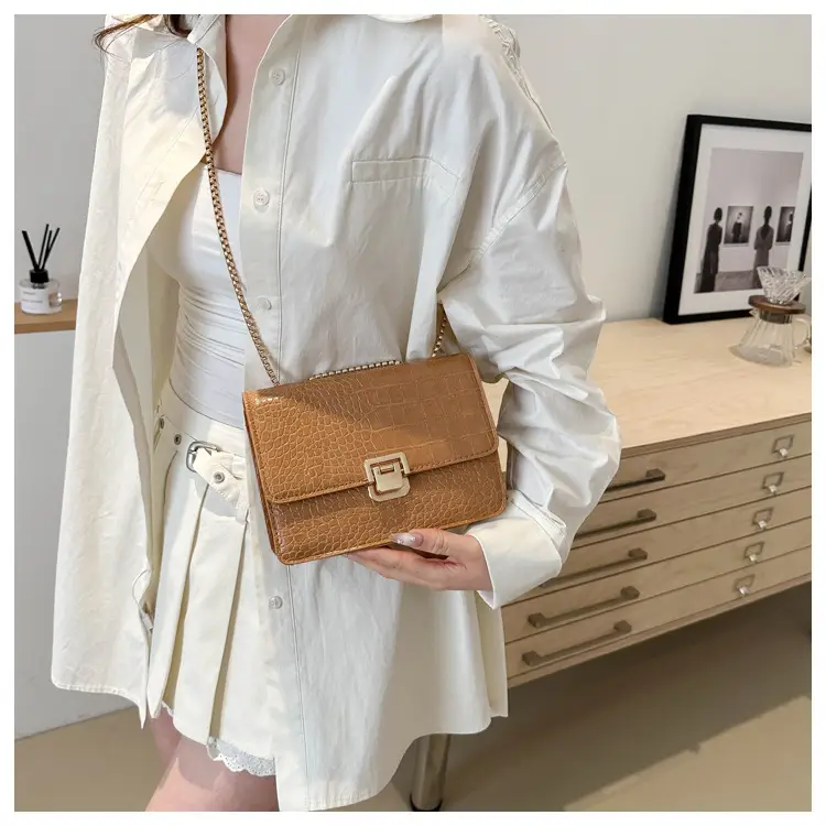 Elegant Latch Chain Crossbody Bag Women 2024 Spring Summer — feature 11