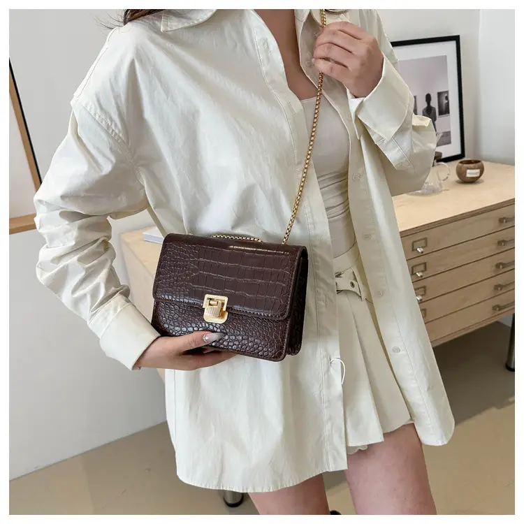Elegant Latch Chain Crossbody Bag Women 2024 Spring Summer — feature 13