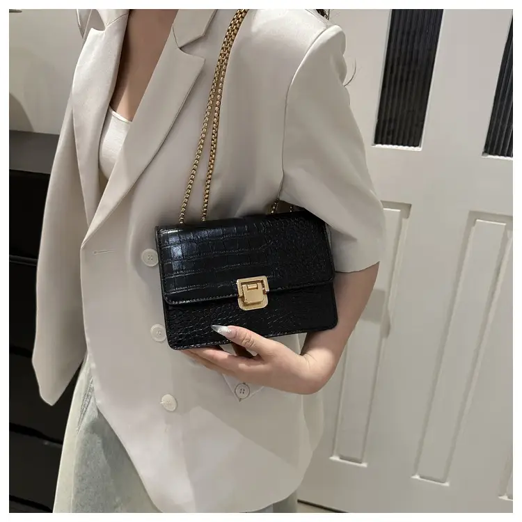 Elegant Latch Chain Crossbody Bag Women 2024 Spring Summer — feature 16
