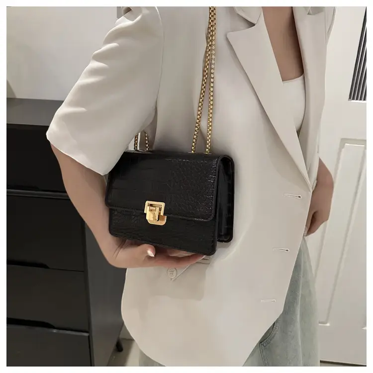 Elegant Latch Chain Crossbody Bag Women 2024 Spring Summer — feature 17