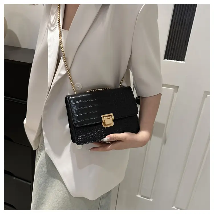 Elegant Latch Chain Crossbody Bag Women 2024 Spring Summer — feature 18