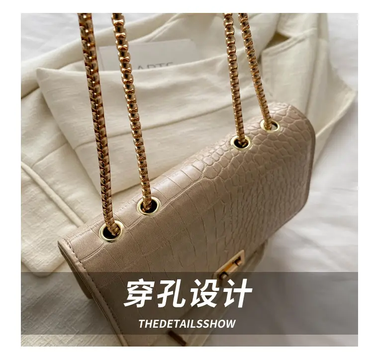 Elegant Latch Chain Crossbody Bag Women 2024 Spring Summer — feature 4