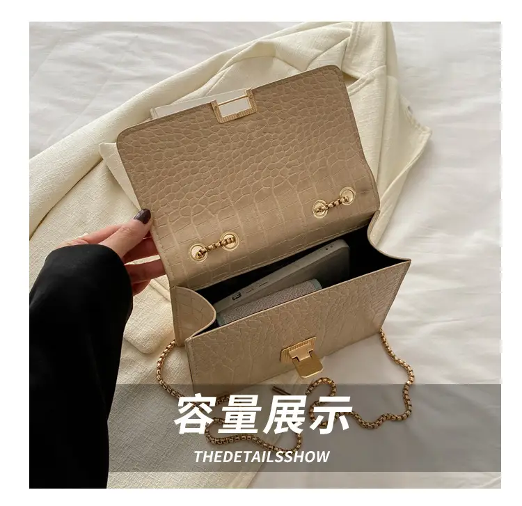 Elegant Latch Chain Crossbody Bag Women 2024 Spring Summer — feature 5