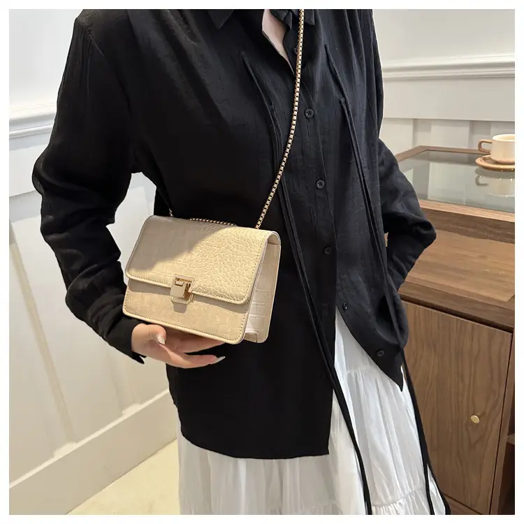 Elegant Latch Chain Crossbody Bag Women 2024 Spring Summer — feature 9