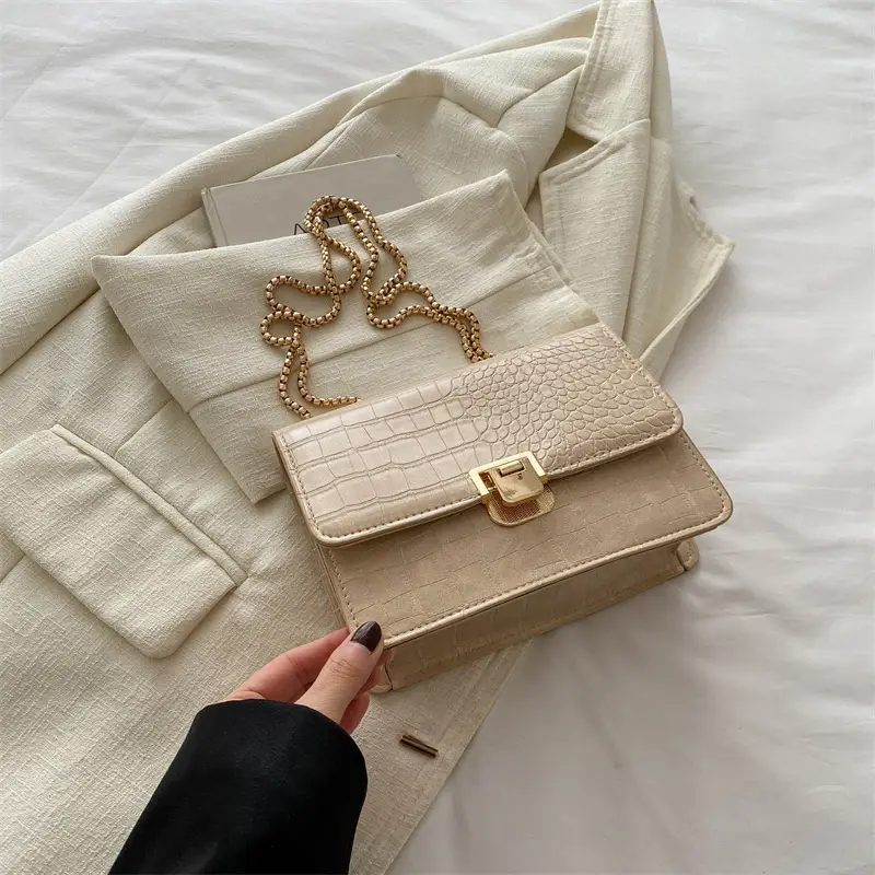 Elegant Latch Chain Crossbody Bag Women 2024 Spring Summer - Image 2