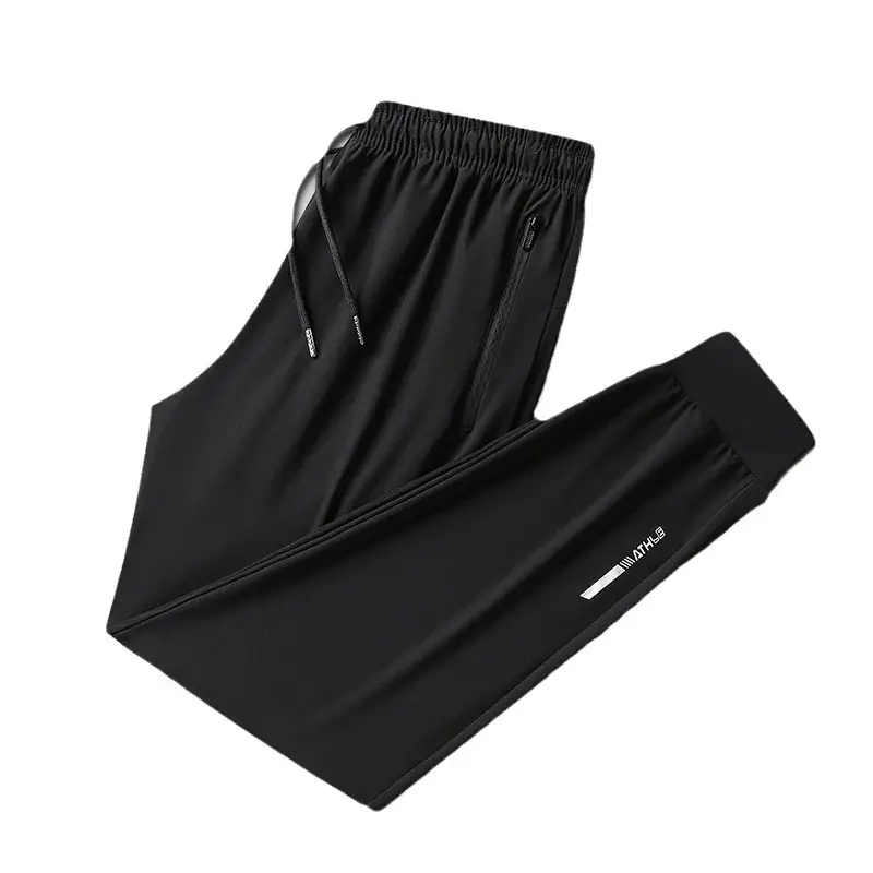 Ice Silk Wide Leg Pants Boys Black 2024 Spring - Image 7