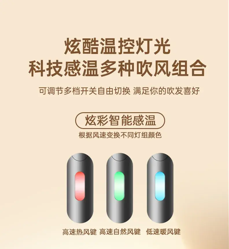 2025 Foldable Hair Dryer with Warm Light & High Wind — feature 12