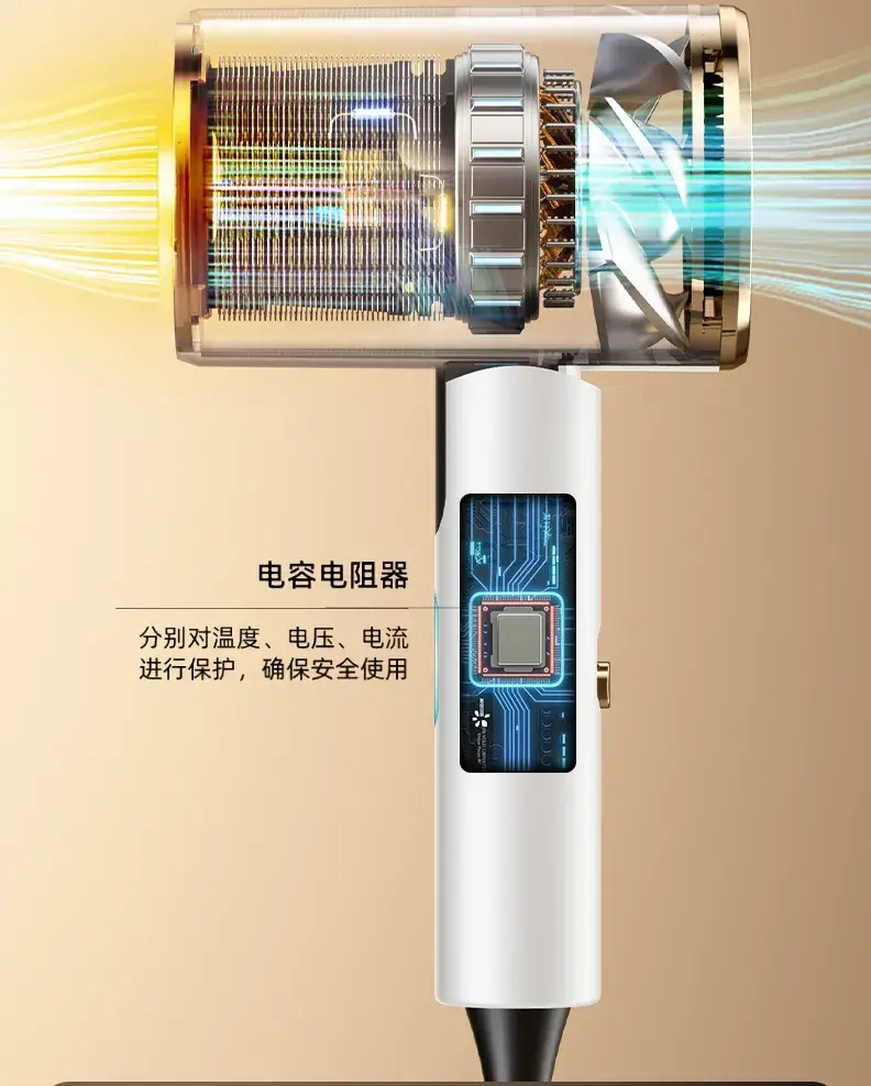 2025 Foldable Hair Dryer with Warm Light & High Wind — feature 22