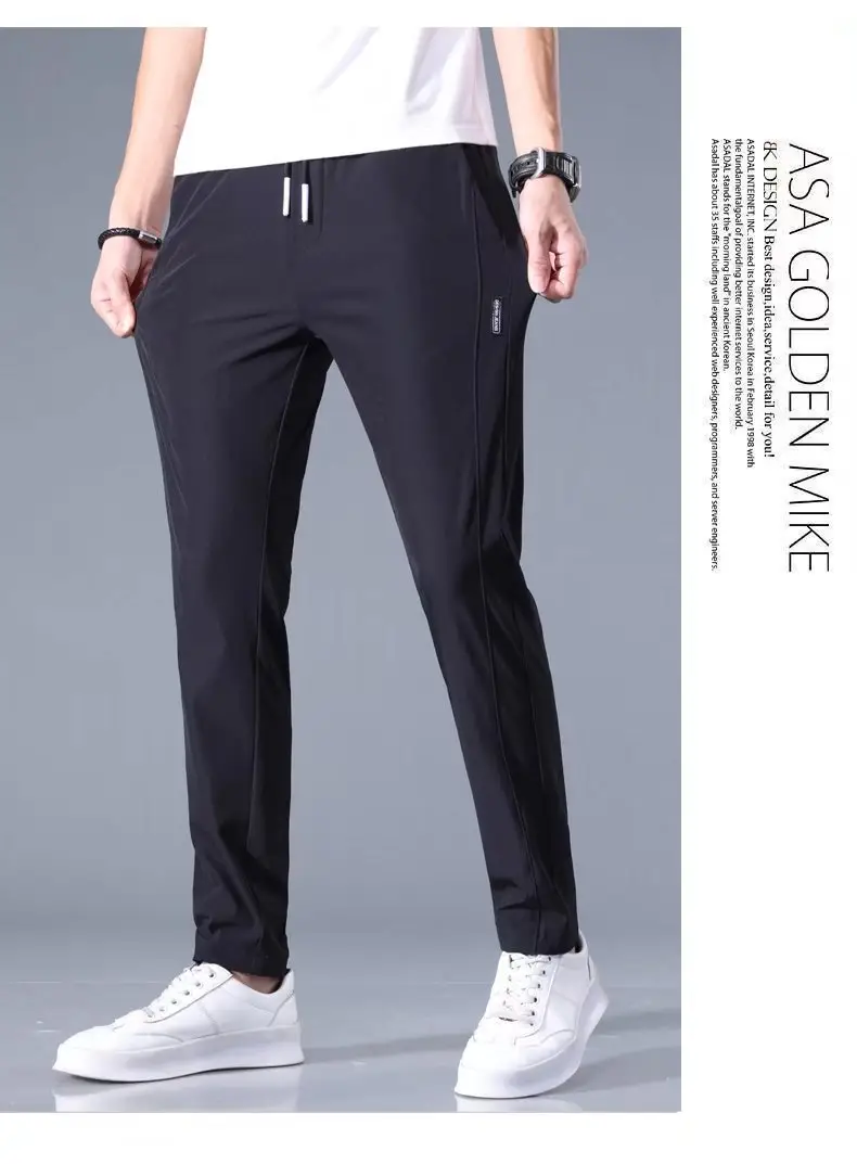 Men's Ice Silk Loose Breathable Shorts Grey — feature 16