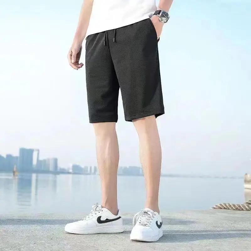 Ice Silk Thin Sports Shorts Men Summer Quick Dry Breathable Pants - Image 2