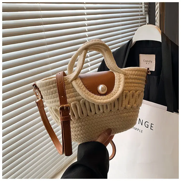 Women's Vintage Woven Bucket Handbag for Summer — feature 20