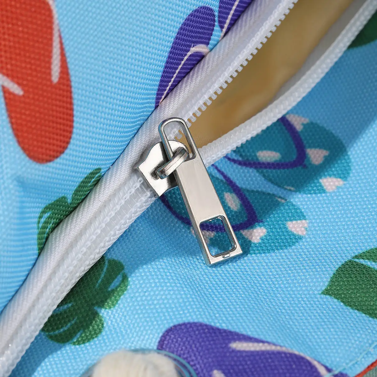 Blue Striped Beach Tote Bag Large Capacity Casual Shoulder Handbag — feature 29