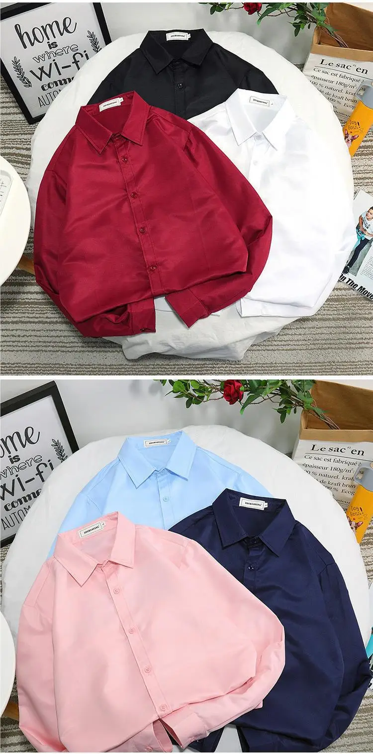 Men's Red Button-Down Shirt for Weddings & Office — feature 2