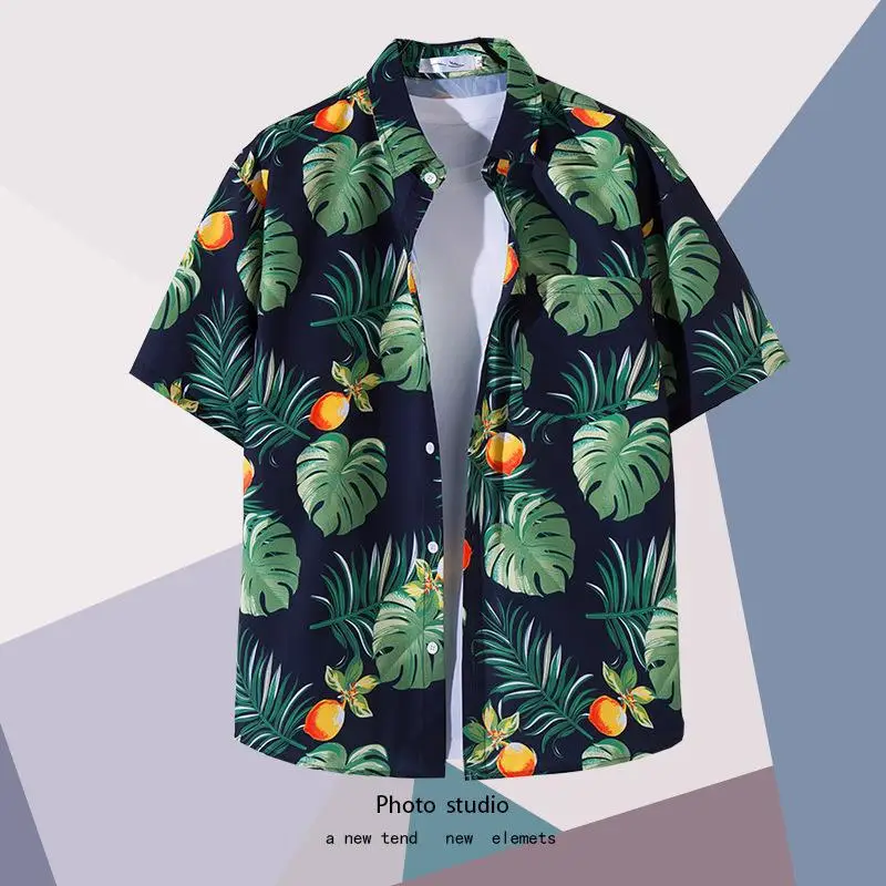 Summer Floral Print Thin Shirt for Men Women - Image 13