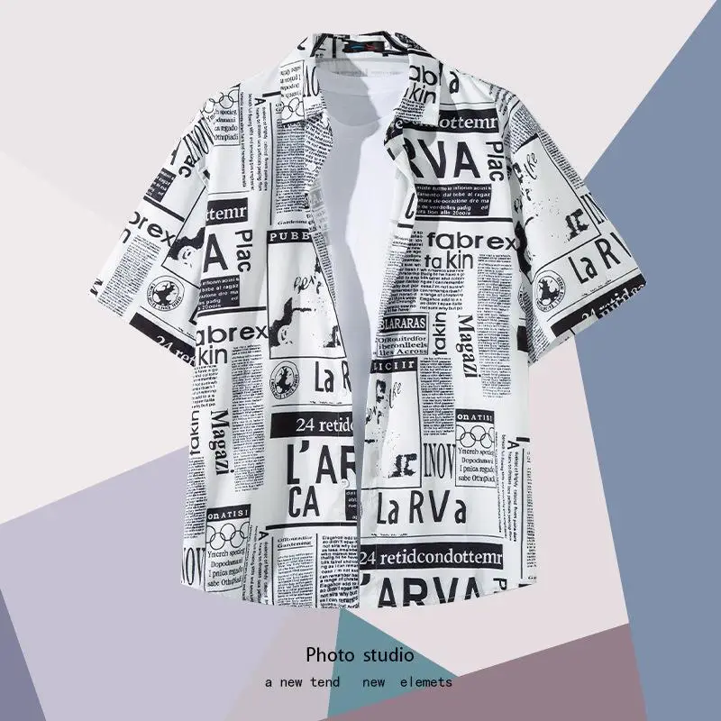 Summer Floral Print Thin Shirt for Men Women - Image 15