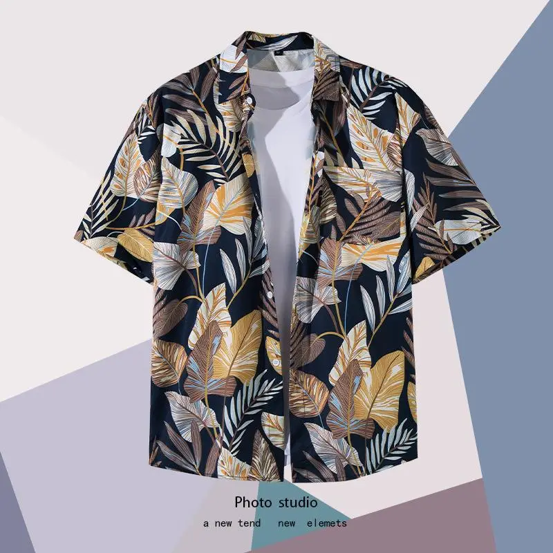 Summer Floral Print Thin Shirt for Men Women - Image 9