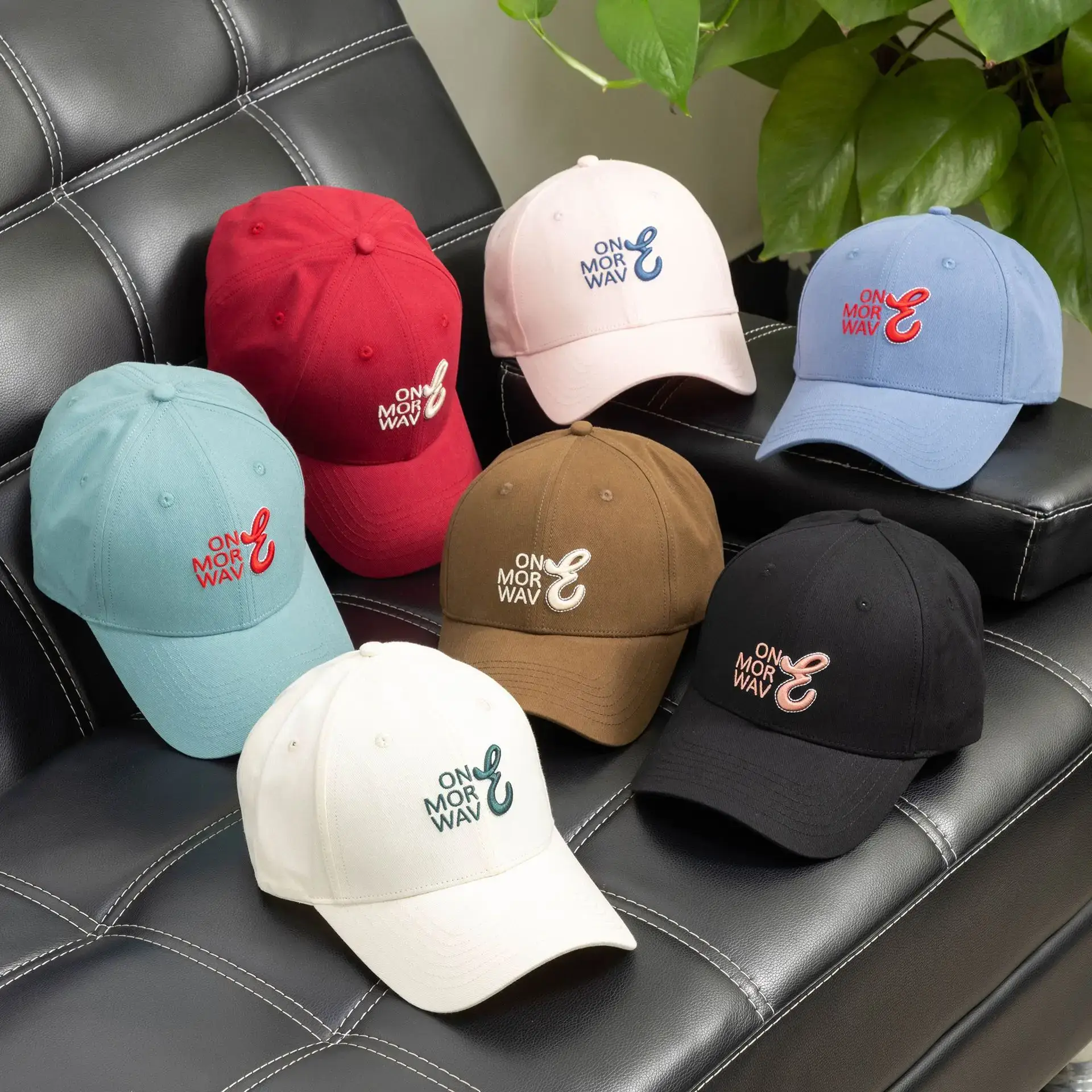 Black Korean Embroidered Baseball Cap for Women Summer Wear - Image 9