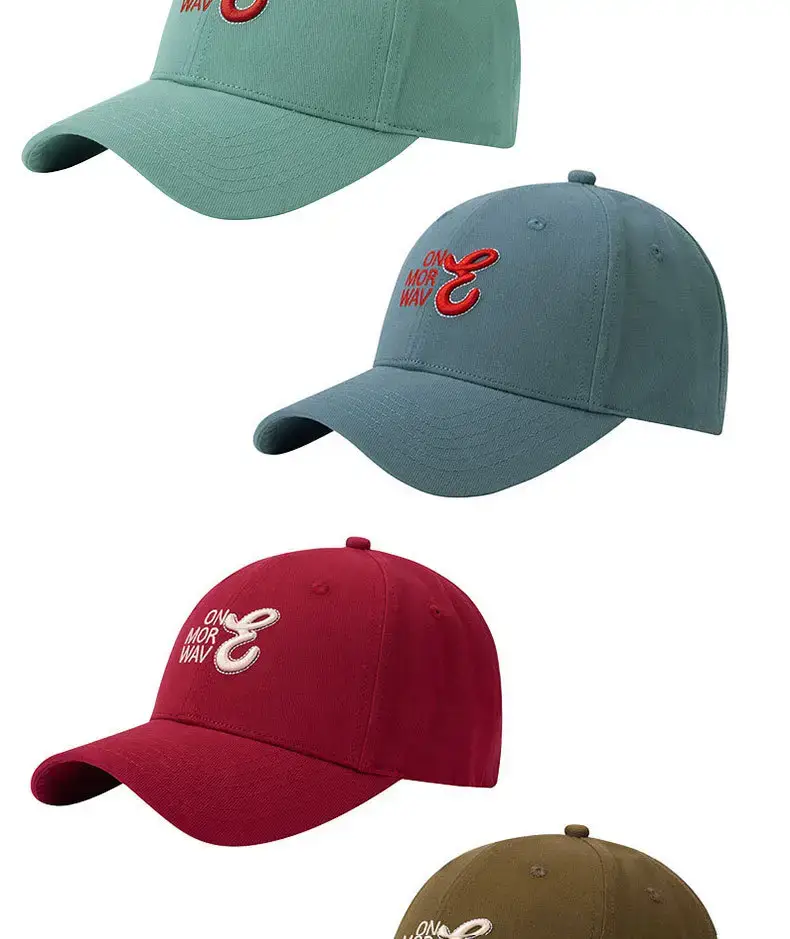 Black Korean Embroidered Baseball Cap for Women Summer Wear — feature 4