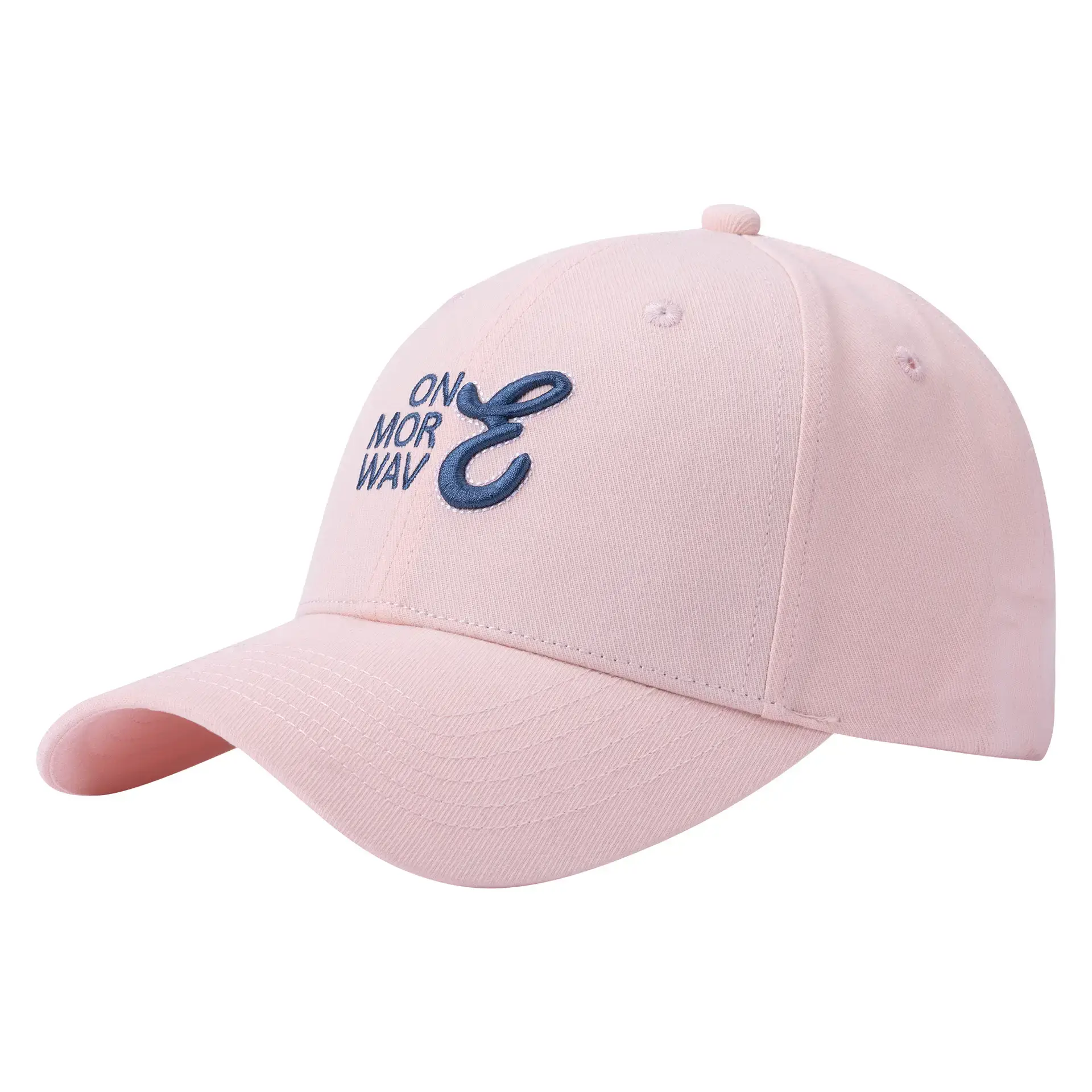 Black Korean Embroidered Baseball Cap for Women Summer Wear - Image 2