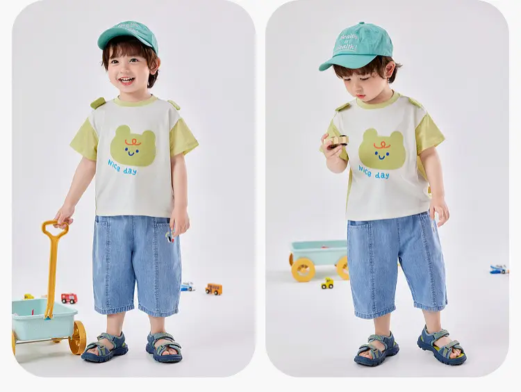 Dudujia Cartoon T-shirt for Boys Summer Wear — feature 13