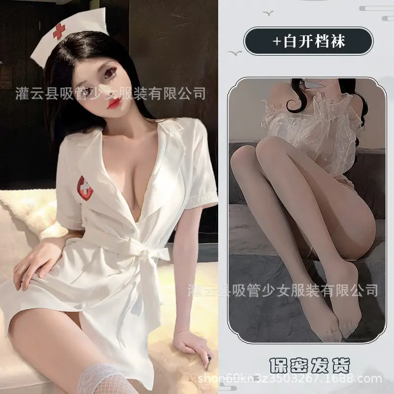 White Bow Belt Slimming Nightgown Dress for Women