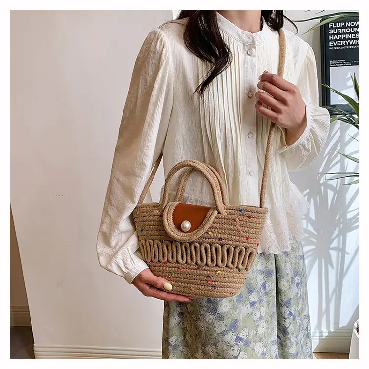 Women's Woven Silk Scarf Handbag 2024 Spring Summer — feature 10